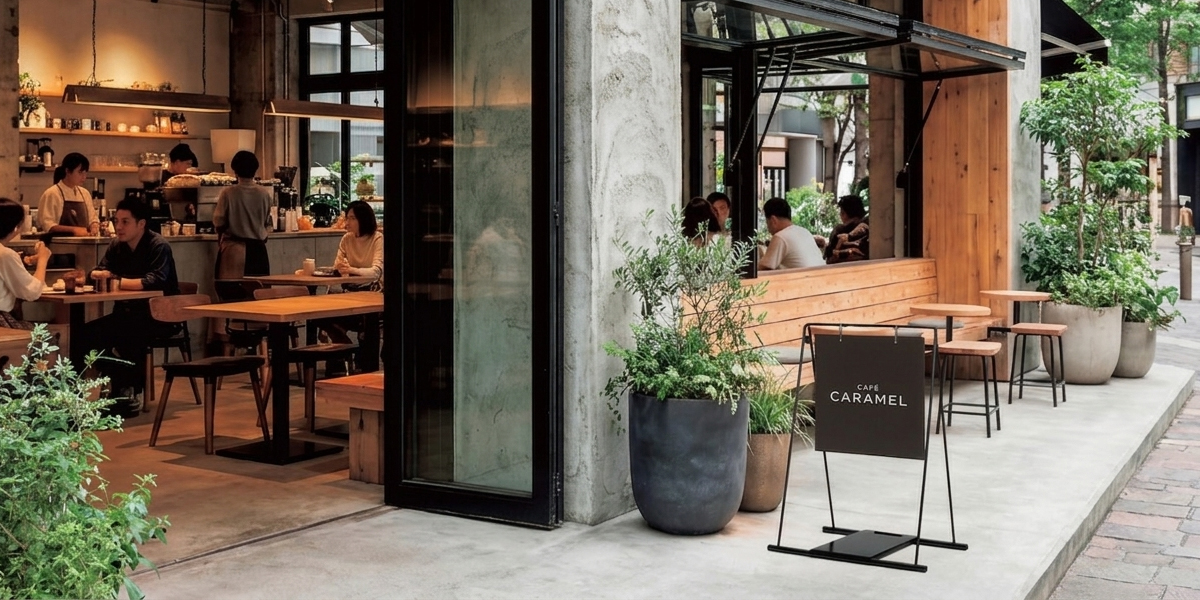 おしゃれ立て看板 ワイヤーフレーム