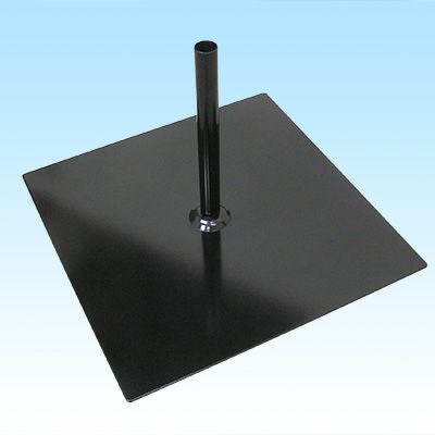 鉄板立て台 大サイズ 45cm角 のぼりポールスタンド 旗立て台 2台セット（黒）