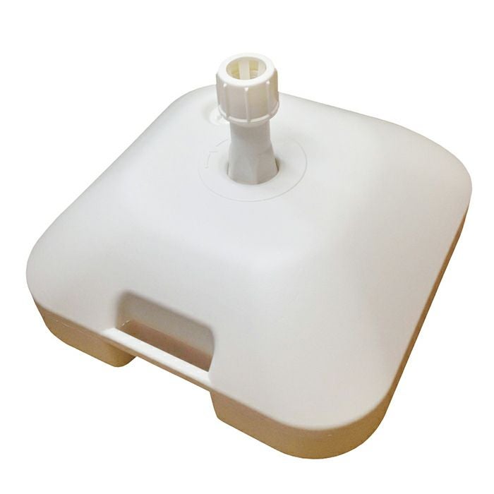 注水式立て台 満水20kg 42cm角 アイボリー のぼりポール立て台