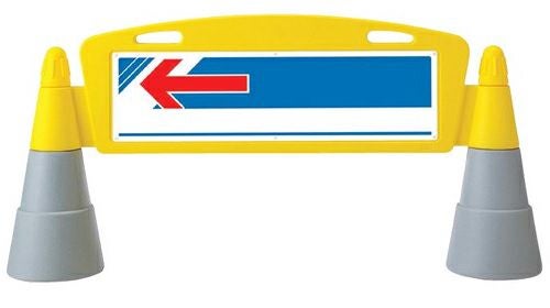 樹脂スタンド看板 フィールドアーチ 「 ←（左矢印） 」 立て看板 駐車場 スタンド看板 進入防止 案内表示 標識 屋外対応