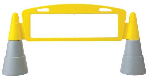 樹脂スタンド看板 フィールドアーチ 「 白無地 」 立て看板 駐車場 スタンド看板 進入防止 案内表示 標識 屋外対応