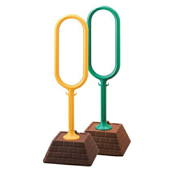 樹脂スタンド看板 サインポスト 「 白無地 」 立て看板 駐車場 スタンド看板 注水式 標識 レンガ風ウエイト 屋外対応