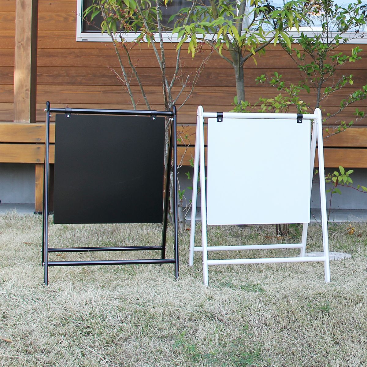 スチール製バリケードサイン 無地