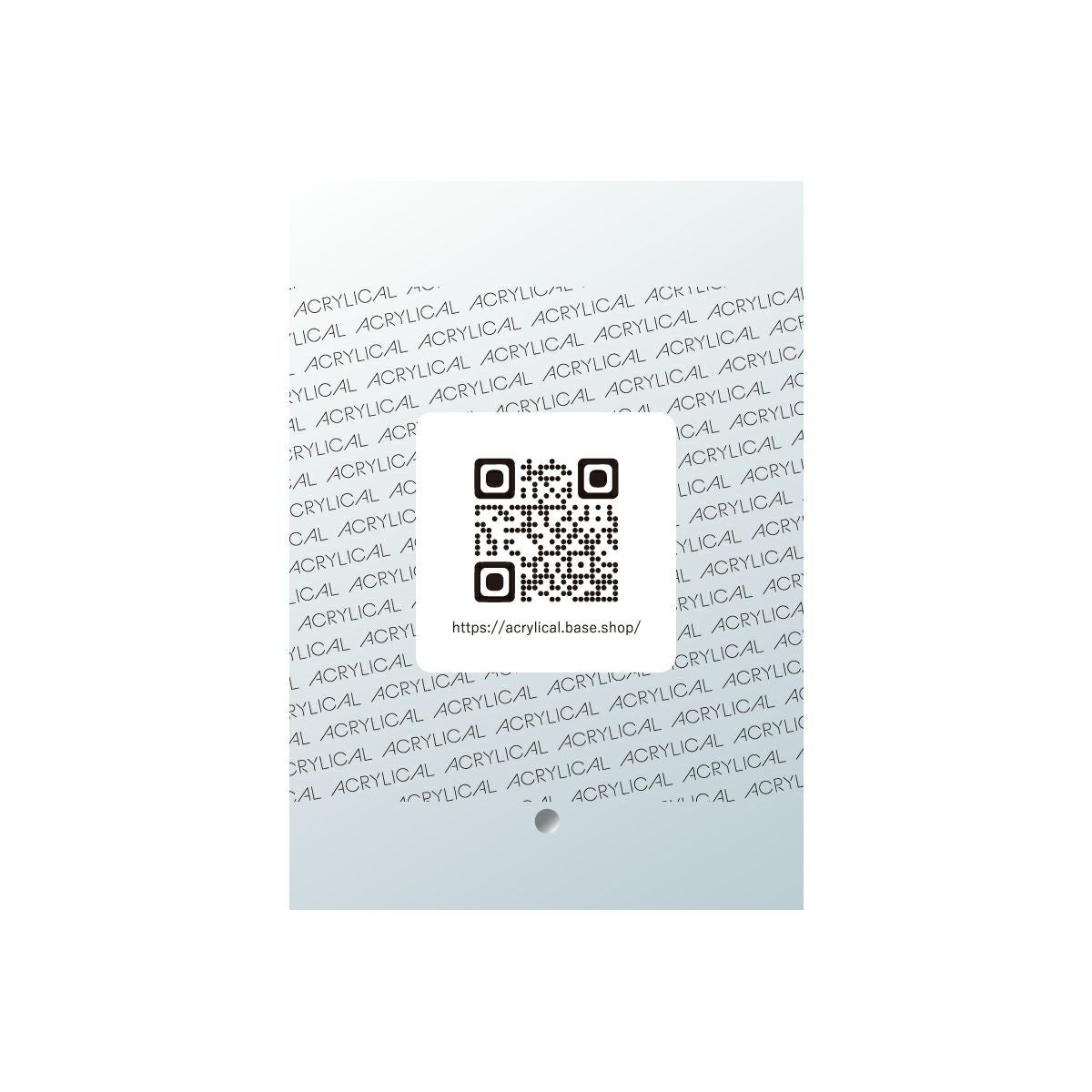 アクリル卓上サイン A5サイズ UV印刷 化粧ビス1個付き 完全データ支給