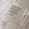 [アクリリカル] 結婚証明書 20cm×20cm A4サイズ 4mm厚 おしゃれなアクリル製 クリア 人前式 教会式