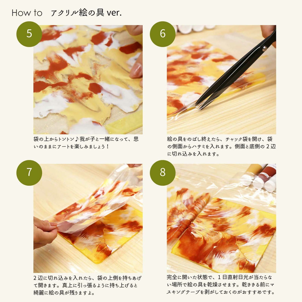 ファーストアート プレートのみ クリア 15cm×15cm 3mm厚 練習用板付き アクリル ファーストバースデー