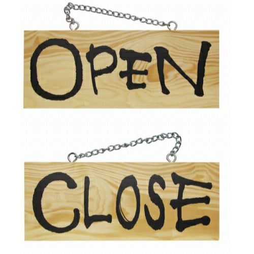 ドアプレート 木製 サイン 看板 「 OPEN CLOSE 」 オープンクローズ