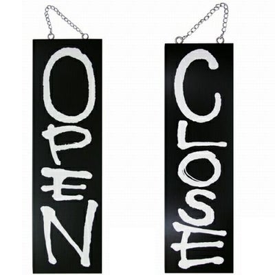 ドアプレート 木製 サイン 看板 「 OPEN CLOSE 」 オープンクローズ 