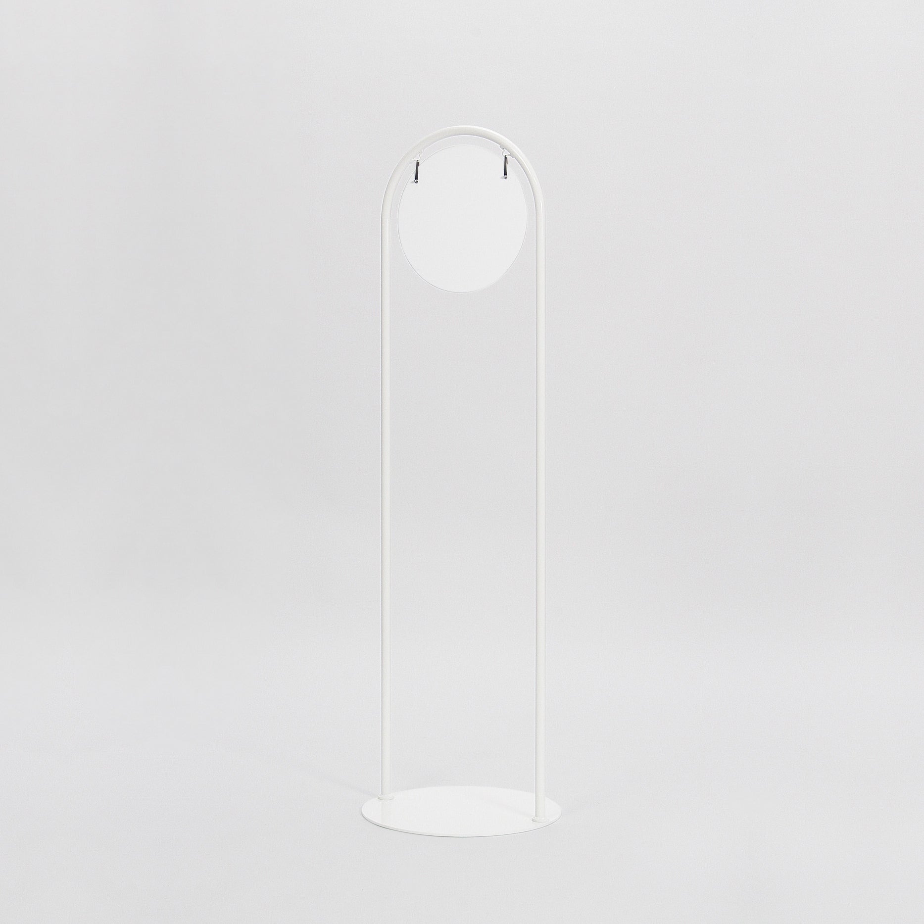 おしゃれ立て看板 スリムT型 φ260mm 白色 無地 屋内仕様