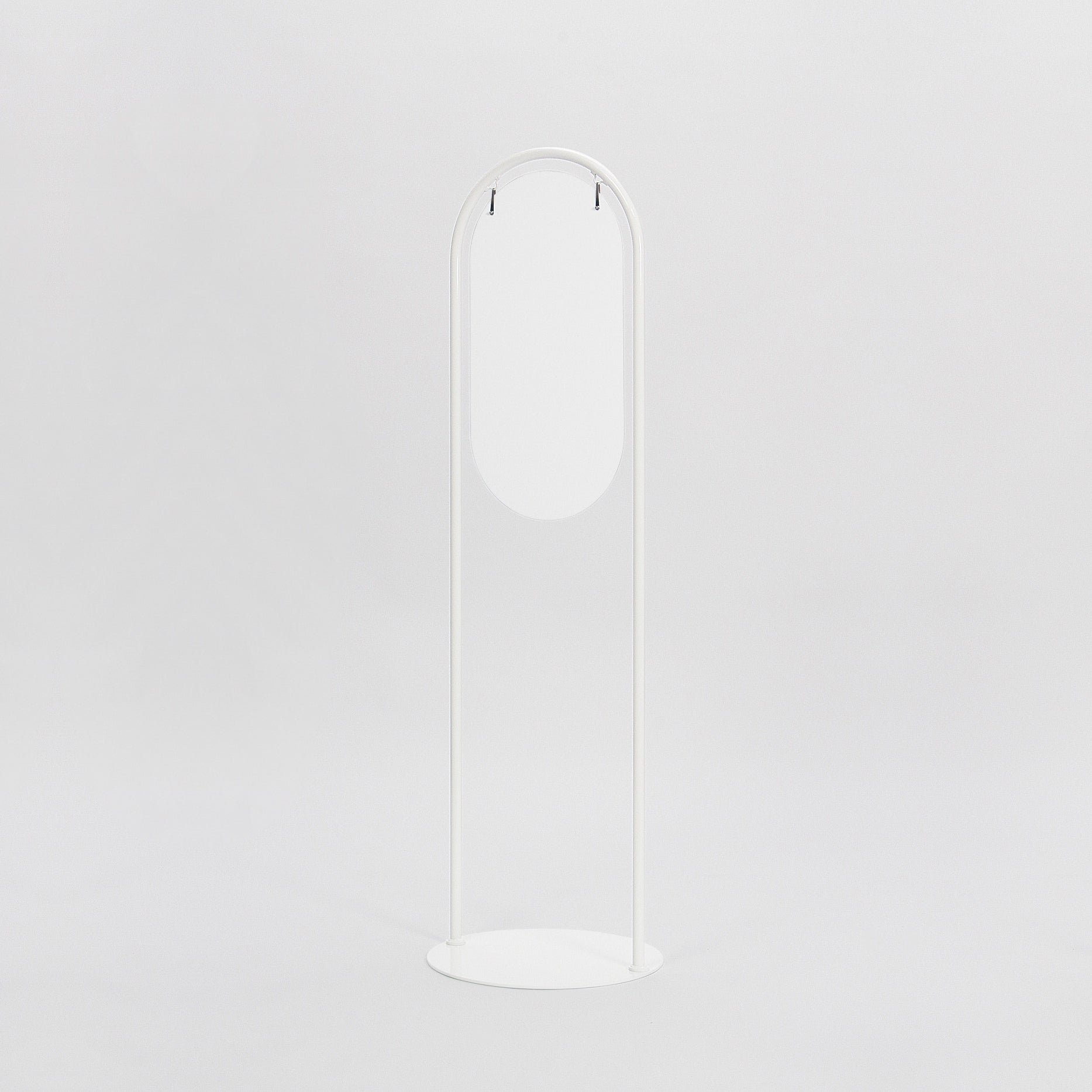 おしゃれ立て看板 スリムT型 φ260ｘ520mm 白色 無地 屋内仕様