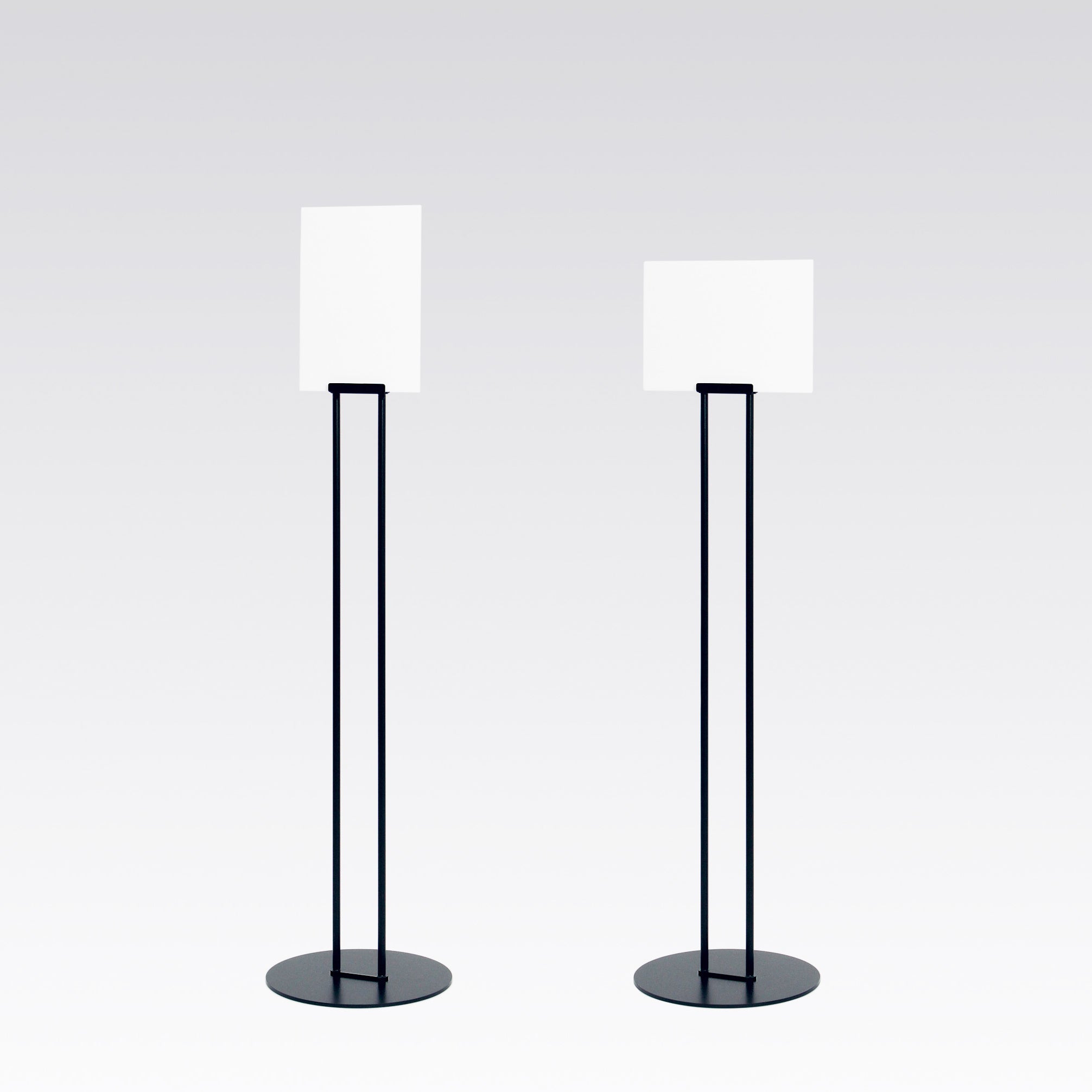 おしゃれ立て看板 両面サイン A4 黒色 無地 屋内仕様