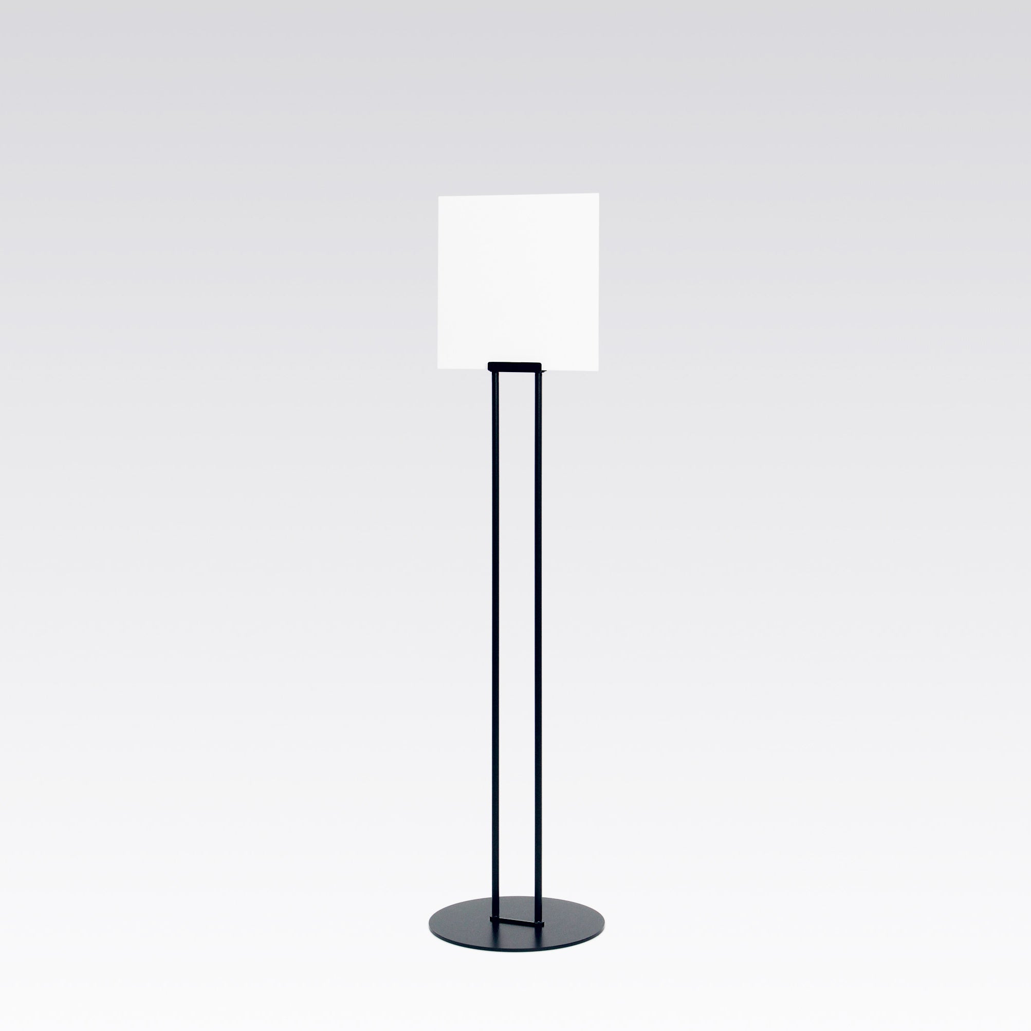 おしゃれ立て看板 両面サイン 297ｘ297mm 黒色 無地 屋内仕様